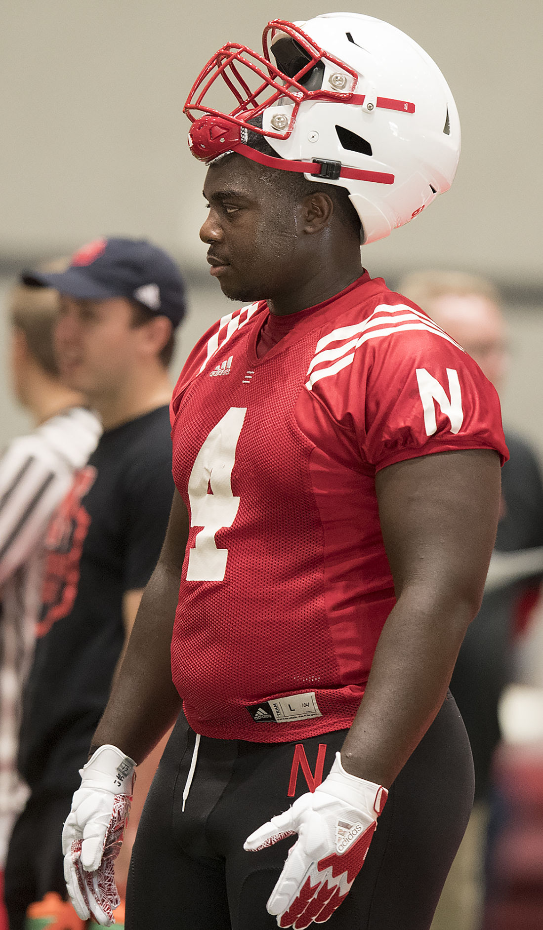 Nebraska football practice, 8/14
